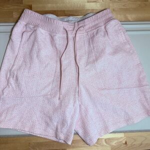 Lululemon At Ease Shorts! Size: M. Length: 6”. Light pink